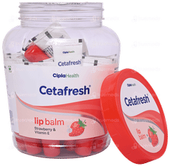 Cetafresh Strawberry And Vitamin E Lip Balm 10gm