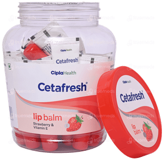 Cetafresh Strawberry And Vitamin E Lip Balm 10gm