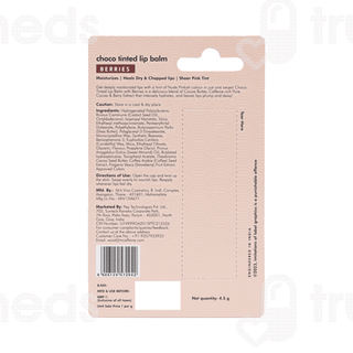 Mcaffeine Choco Tinted Berries Lip Balm 4.5gm