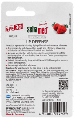 Sebamed Spf 30 Strawberry Lip Defense 4.8gm