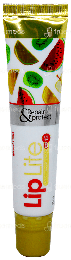 Lip Lite Spf 15 Mixed Fruit Moisturising Lip Balm 15gm
