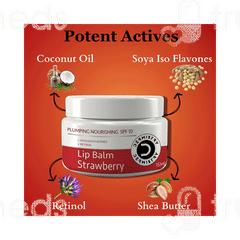 Dermistry Plumping Nourishing Spf 10 Strawberry Lip Balm 15ml