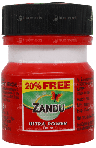 Zandu Ultra Power Balm 8Ml + 1.6Ml Free