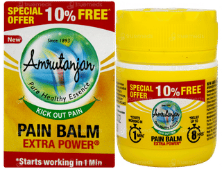 Amrutanjan New Extra Power Pain Balm 8ml+0.8ml Free