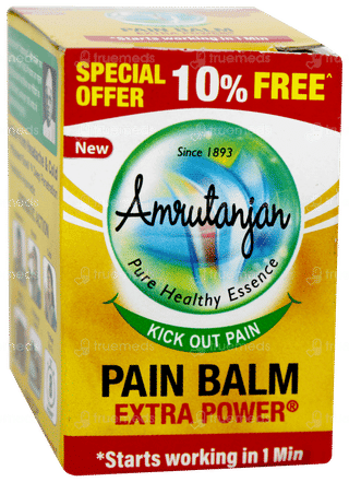 Amrutanjan New Extra Power Pain Balm 8ml+0.8ml Free