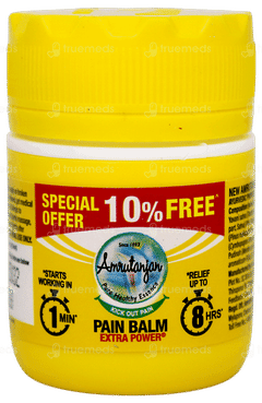 Amrutanjan New Extra Power Pain Balm 8ml+0.8ml Free