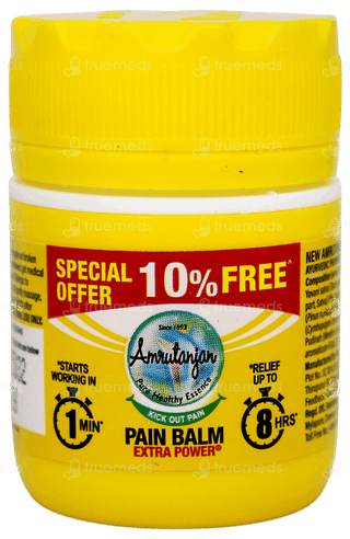 Amrutanjan New Extra Power Pain Balm 8ml+0.8ml Free