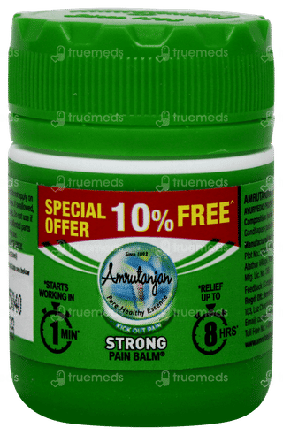 Amrutanjan Strong Pain Balm 8ml + 0.8ml Free