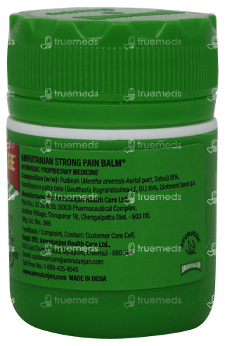 Amrutanjan Strong Pain Balm 8ml + 0.8ml Free