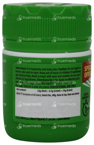 Amrutanjan Strong Pain Balm 8ml + 0.8ml Free