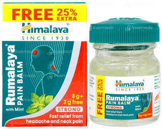 Himalaya Rumalaya Strong With Mint Pain Balm 8gm + 2gm Free
