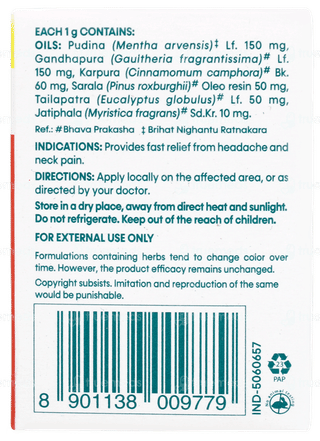 Himalaya Rumalaya Strong With Mint Pain Balm 8gm + 2gm Free