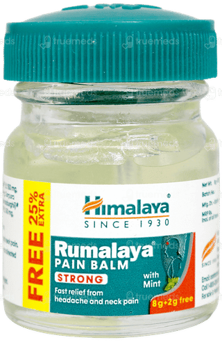 Himalaya Rumalaya Strong With Mint Pain Balm 8gm + 2gm Free