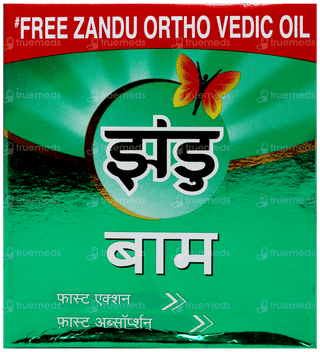 Zandu Balm 50Ml With Zandu Ortho Vedic Oil 12Ml Free