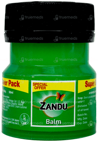 Zandu Balm 50Ml With Zandu Ortho Vedic Oil 12Ml Free
