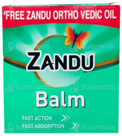 Zandu Balm 50Ml With Zandu Ortho Vedic Oil 12Ml Free