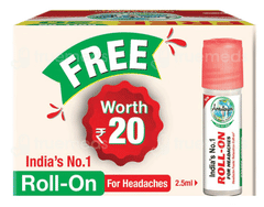 Amrutanjan New Maha Strong Pain Balm 50Ml With Roll On 2.5Ml Free