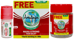 Amrutanjan New Maha Strong Pain Balm 50Ml With Roll On 2.5Ml Free