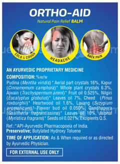Ortho Aid Rapid Pain Relief Balm 10Ml