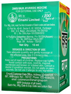 Zandu New Improved Balm 10Ml