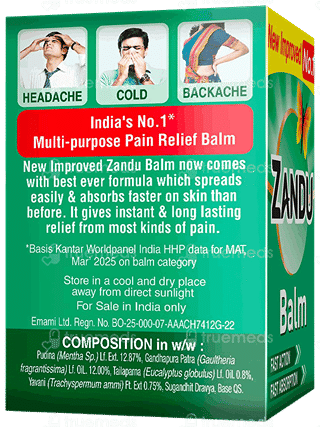 Zandu New Improved Balm 10Ml