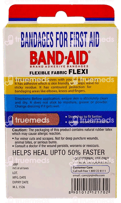 Johnsons Flexible Fabric Band Aid 10 Johnsons Flexible Fabric Band Aid 10