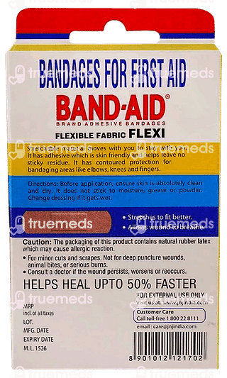 Johnsons Flexible Fabric Band Aid 10