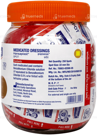 Hansaplast Spot Antiseptic Medicated Dressings 250