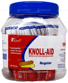 Knoll Aid Regular Medicated Dressings 100 Knoll Aid Regular Medicated Dressings 100
