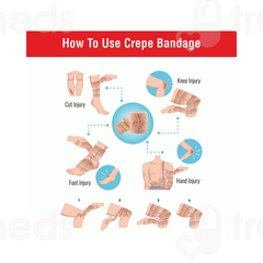 Leeford 10cm X 4m Crepe Bandage 1