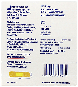 Hansaplast Washproof Antiseptic Strips 100