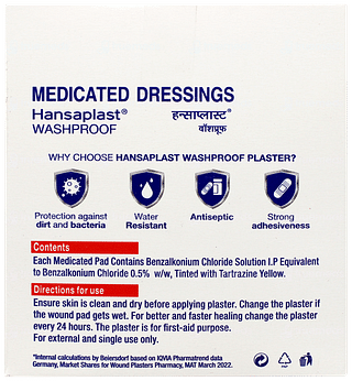 Hansaplast Washproof Antiseptic Strips 100