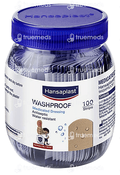 Hansaplast Washproof Antiseptic Strips 100 Hansaplast Washproof Antiseptic Strips 100
