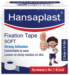 Hansaplast 2.5cm X 9.14m Soft Fixation Tape 1