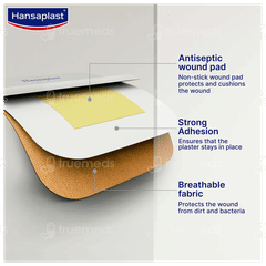 Hansaplast Patch Knee & Elbow Antiseptic Patches 50 Hansaplast Patch Knee & Elbow Antiseptic Patches 50