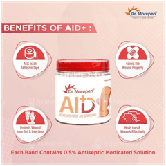 Dr Morepen Aid Adhesive First Aid Dressing Bandages 100