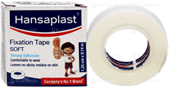 Hansaplast 1.25Cm X 9.14M Soft Fixation Tape 1 Hansaplast 1.25Cm X 9.14M Soft Fixation Tape 1