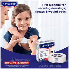 Hansaplast 1.25cm X 9.14m Soft Fixation Tape 1
