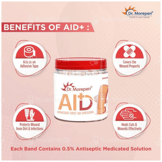 Dr Morepen Aid Adhesive First Aid Dressing Bandages 150