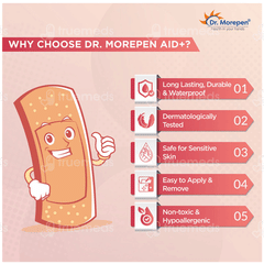Dr Morepen Aid Adhesive First Aid Dressing Bandages 150
