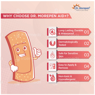 Dr Morepen Aid Adhesive First Aid Dressing Bandages 150