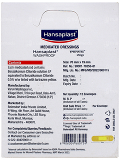 Hansaplast Washproof Antiseptic Strips 8