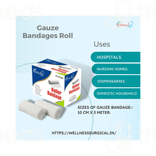 Wellness Surgical 10cm X 3m Roller Bandages 12