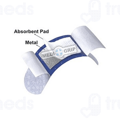 Medigrip Blue Metal Detectable Wash Proof Adhesive Bandage 100