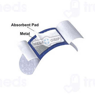 Medigrip Blue Metal Detectable Wash Proof Adhesive Bandage 100