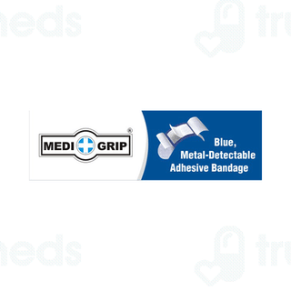 Medigrip Blue Metal Detectable Wash Proof Adhesive Bandage 100