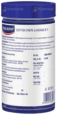 Hansaplast 10cm X 4m Cotton Crepe Bandage 1