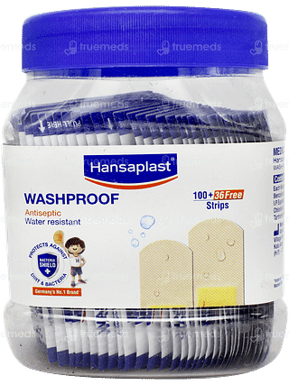 Hansaplast Washproof Antiseptic 100+36 Free Strips