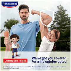 Hansaplast Elastic Antiseptic Strips 20