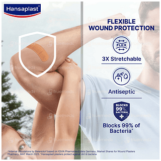 Hansaplast Elastic Antiseptic Strips 20
